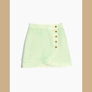 Madewell Mint Wrap Skirt (Size 12) NWT